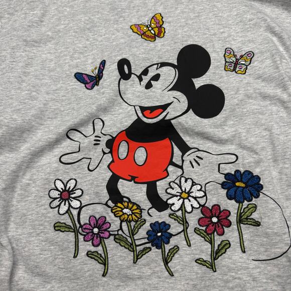 Disney Mickey Mouse with embroidered flowers and butterflies - Picture 7 of 7